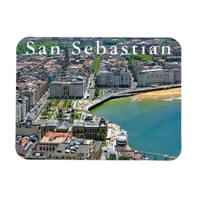 Panorama. San Sebastian und die Bucht von La Conch Magnet (Horizontal)