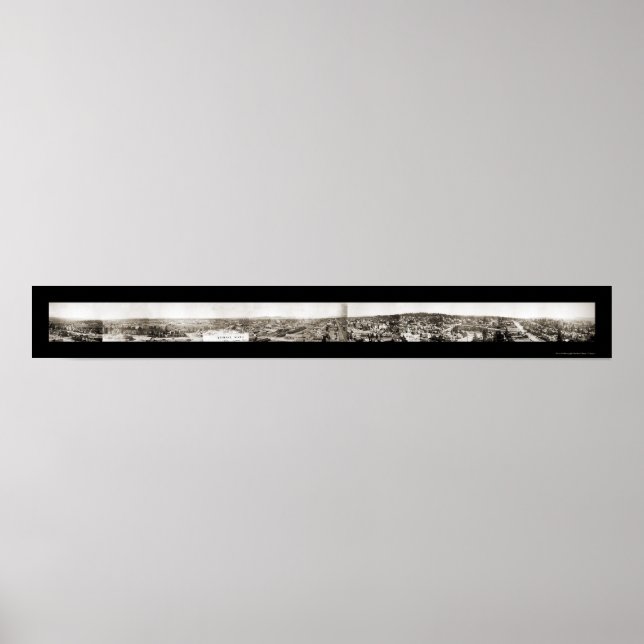 Panorama Spokane WA Foto 1902 Poster (Vorne)