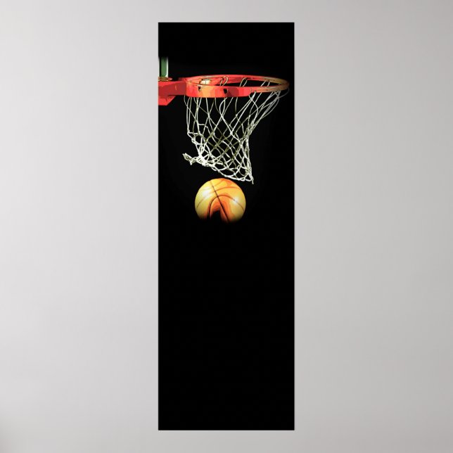 Panorama Vertikales Basketball Türplakat Poster (Vorne)