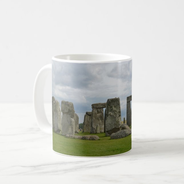 Panorama Vista von Stonehenge Tasse (Vorderseite Links)
