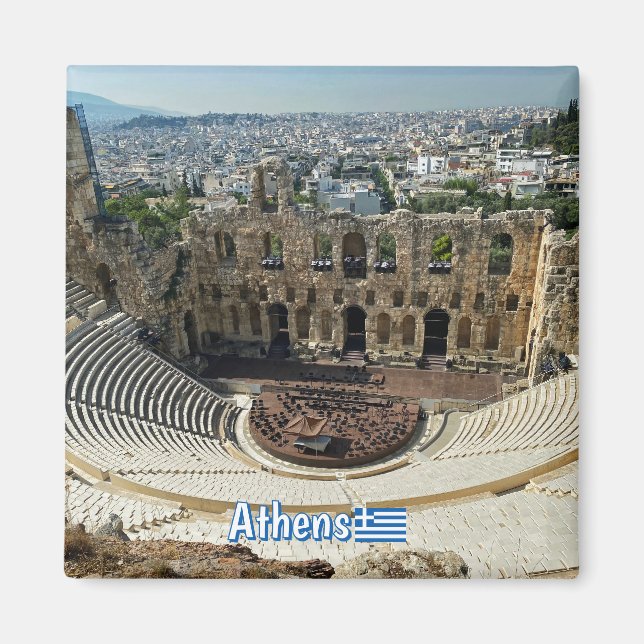 Panorama von Athen, Reise Magnet (Vorne)