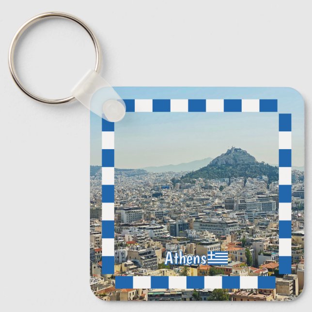 Panorama von Athen, Reise Schlüsselanhänger (Vorderseite)