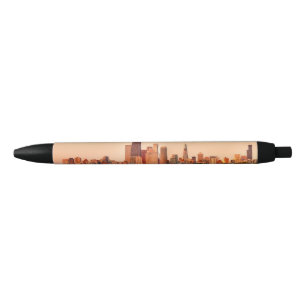 Panorama von Chicago-Skylinen am Sonnenaufgang Kugelschreiber