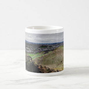 Panorama von Edinburgh Schottland von Arthurs Seat Tasse