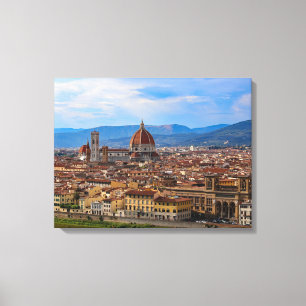 Panorama von Florenz in Toskana - Italien Leinwanddruck