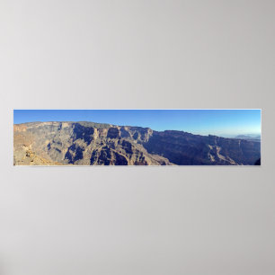 Panorama von Jebel Shams - Sultanat Oman Poster