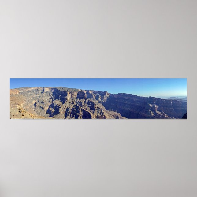 Panorama von Jebel Shams - Sultanat Oman Poster (Vorne)