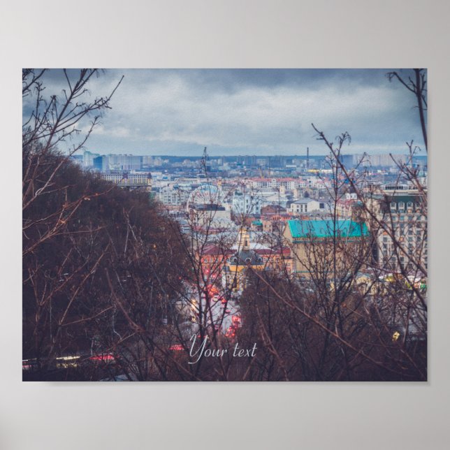 Panorama von Kiew Poster (Vorne)