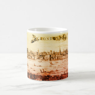 Panorama von London im Jahr 1616 Kaffeetasse