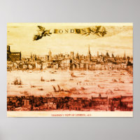 Panorama von London im Jahr 1616
