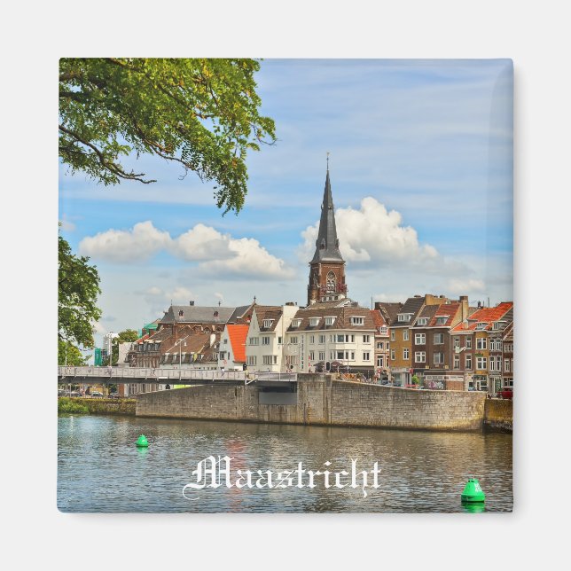 Panorama von Maastricht aus Maas oder Maas Magnet (Vorne)
