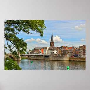 Panorama von Maastricht, Niederlande Poster