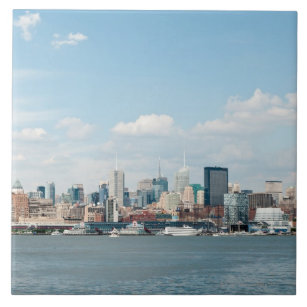 Panorama von Midtown Manhattan über dem Hudson Fliese