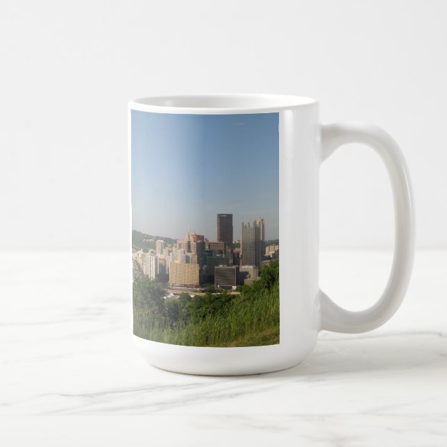 Panorama von Pittsburgh Tasse (Rechts)