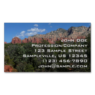 Panorama von Red Rocks in Sedona Arizona Magnetische Visitenkarte