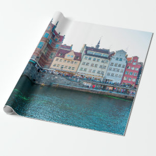 Panorama von typisch bunten dekorativen mittelalte geschenkpapier