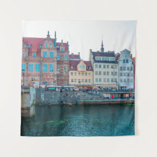 Panorama von typisch bunten dekorativen mittelalte wandteppich