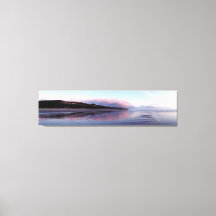 Panoramaaussicht auf den Ozean Sunset Leinwand Art