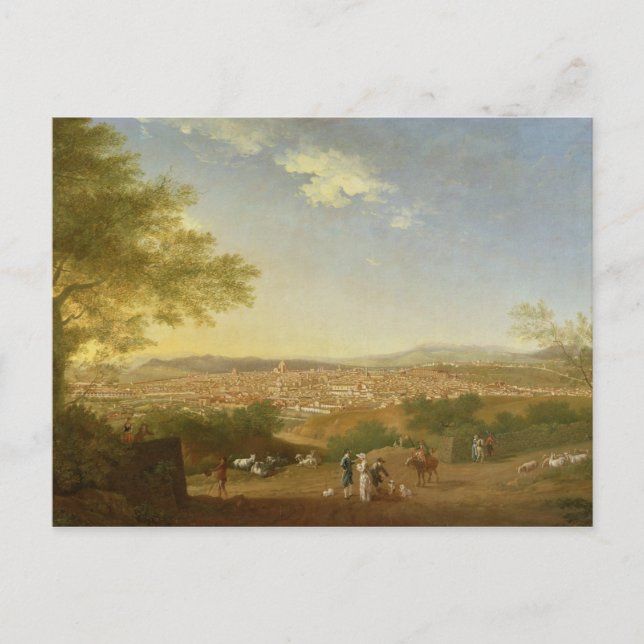 Panoramaaussicht auf Florenz von Bellosguardo, 17 Postkarte (Vorderseite)