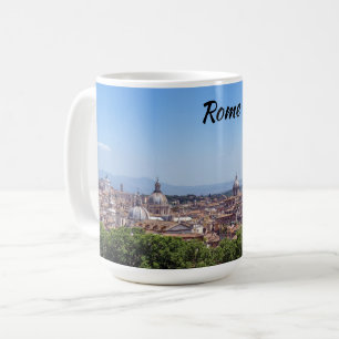 Panoramaaussicht auf Rom vom Castel Sant'Angelo Kaffeetasse