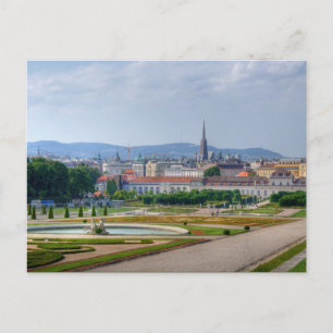 Panoramaaussicht auf Wien Österreich von Belvedere Postkarte