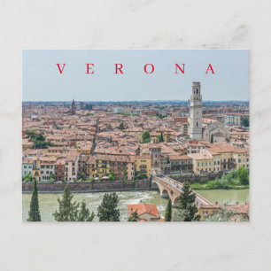 Panoramaaussicht Verona Postkarte