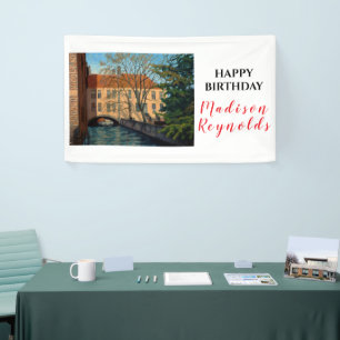 Panoramabanner Geburtstag mit Blick auf den Brügge Banner