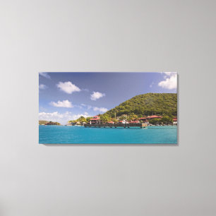 Panoramablick auf Bitter End Yacht Club Virgin Leinwanddruck
