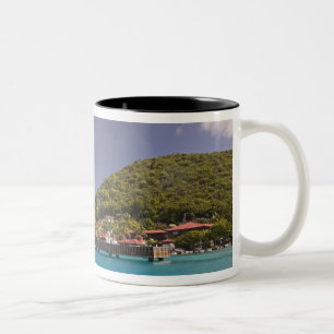 Panoramablick auf Bitter End Yacht Club Virgin Zweifarbige Tasse