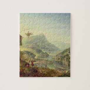 Panoramablick auf dem Rhein (Paare mit 59649) Puzzle