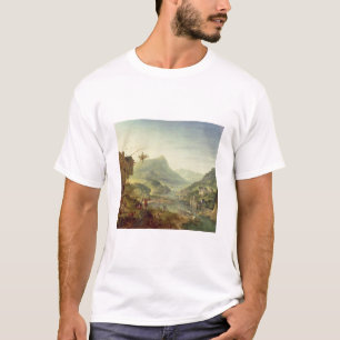 Panoramablick auf dem Rhein (Paare mit 59649) T-Shirt