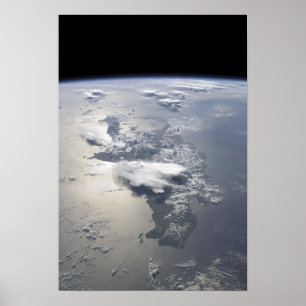 Panoramablick auf die Insel Hispaniola Poster