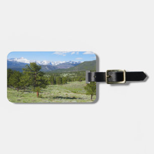 Panoramablick auf die Rocky Mountains Gepäckanhänger