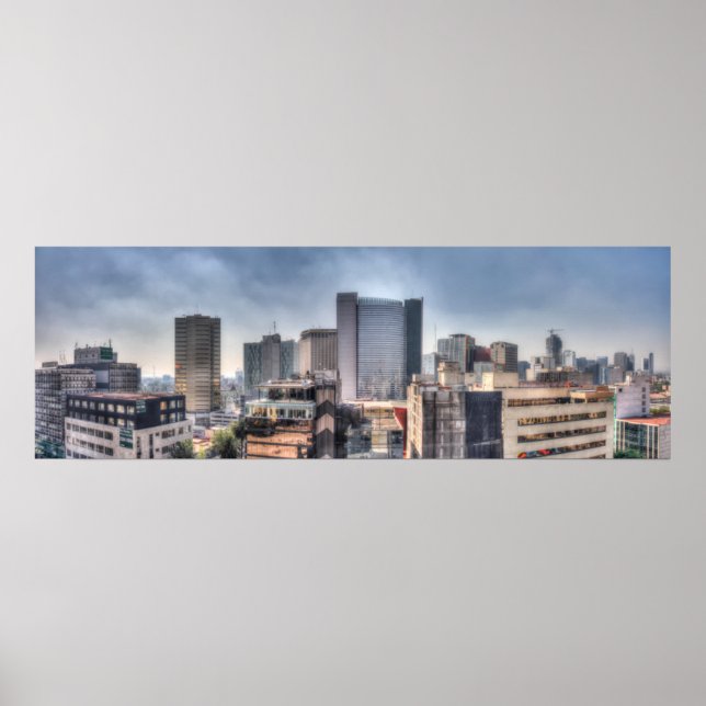 Panoramablick auf die Stadt Mexiko Poster (Vorne)