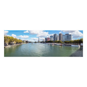 Panoramablick auf Front de Seine - Paris, Frankrei Fotodruck