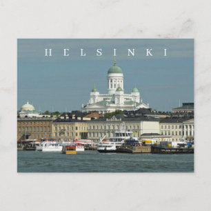Panoramablick auf Helsinki Postkarte