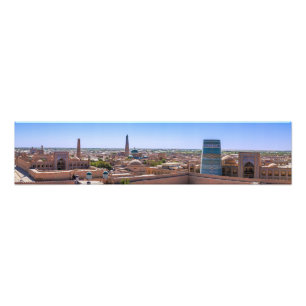 Panoramablick auf Khiva - Usbekistan Fotodruck