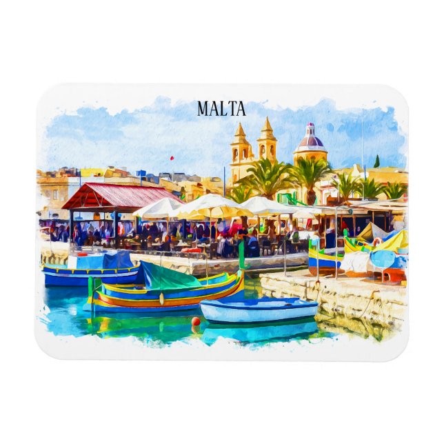 Panoramablick auf Malta Magnet (Horizontal)