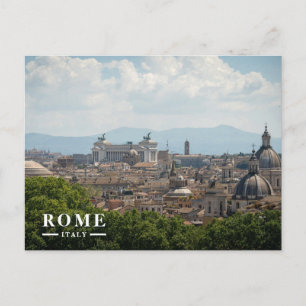 Panoramablick auf Rom Italien mit Pantheon-Kuppel Feiertagspostkarte