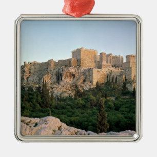 Panoramablick der Akropolises Silbernes Ornament