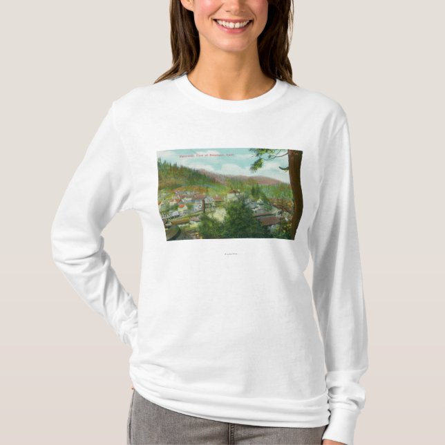 Panoramablick des CityDunsmuir, CA T-Shirt (Vorderseite)
