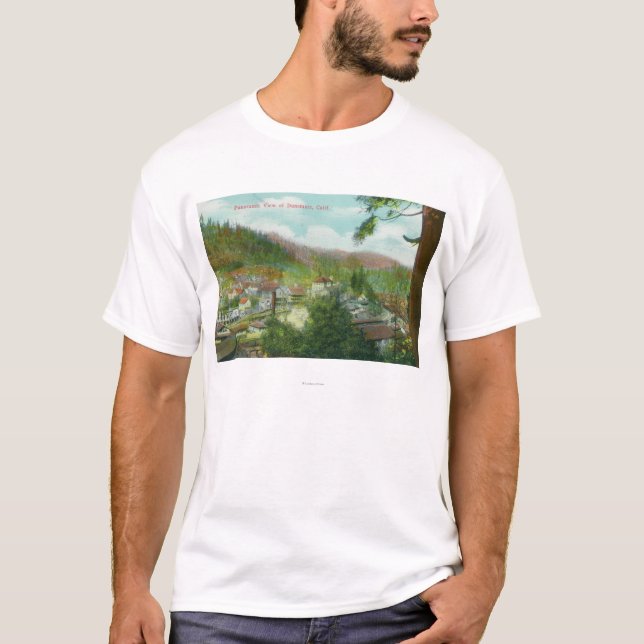 Panoramablick des CityDunsmuir, CA T-Shirt (Vorderseite)