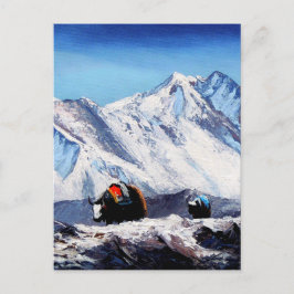 Panoramablick des Everest-Gebirgsniedriges Postkarte