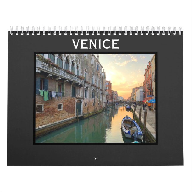 Panoramablick und Kanäle von Venedig Kalender (Titelbild)