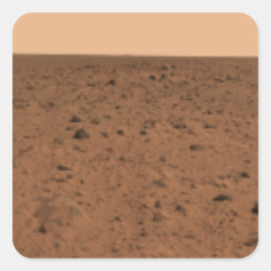 Panoramablick von Bonneville-Krater Quadratischer Aufkleber