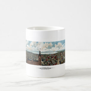 Panoramablick von Milwaukee Wisconsin Tasse