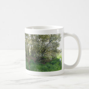 Panoramablüten von Raisin Tree mit Tasse