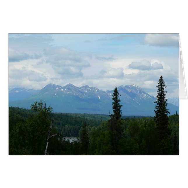 Panoramafotografie der Alaskagebirgskette (Vorderseite (Horizontal))