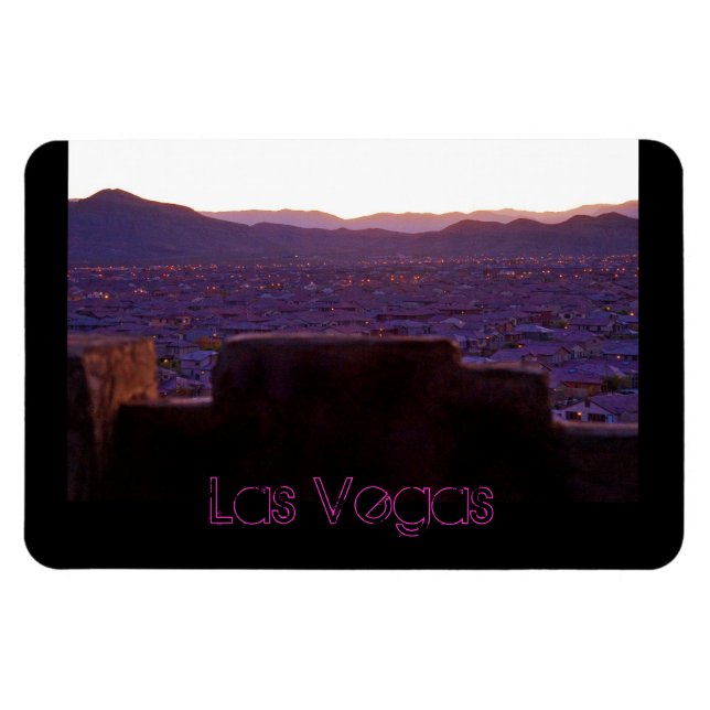 Panoramagebirge Las Vegas Blick Flexible Magnet (Horizontal)