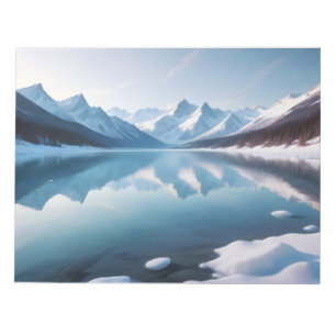 Panoramalandschaft Berge Bergsee Ruhe Notizblock